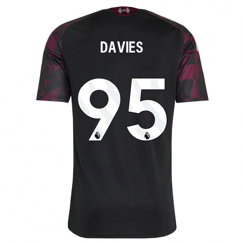 Danxen Mujer Camiseta Harvey Davies #95 Negro Blanco Púrpura Equipación Tercera 2026/27 La Camisa México