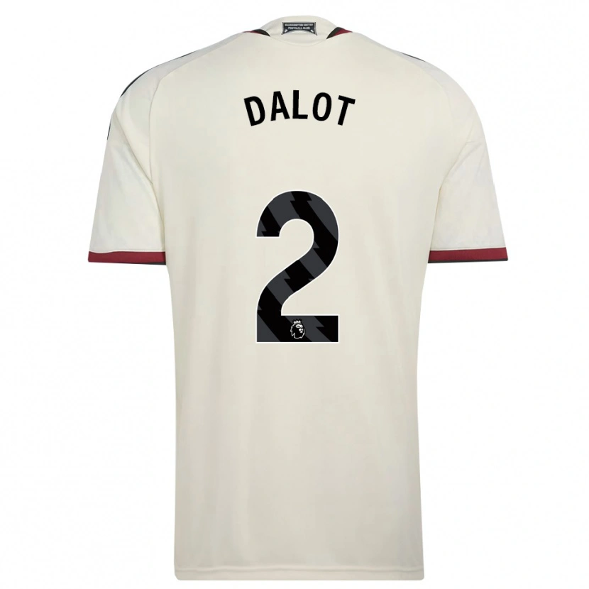 Danxen Mujer Camiseta Diogo Dalot #2 Beige Negro Rojo Equipación Tercera 2026/27 La Camisa México