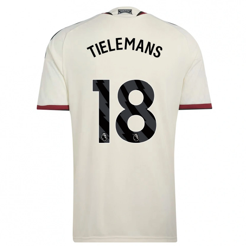 Danxen Mujer Camiseta Youri Tielemans #18 Beige Negro Rojo Equipación Tercera 2026/27 La Camisa México