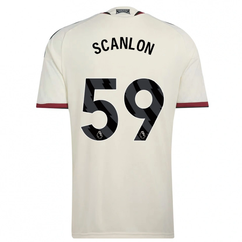 Danxen Mujer Camiseta James Scanlon #59 Beige Negro Rojo Equipación Tercera 2026/27 La Camisa México