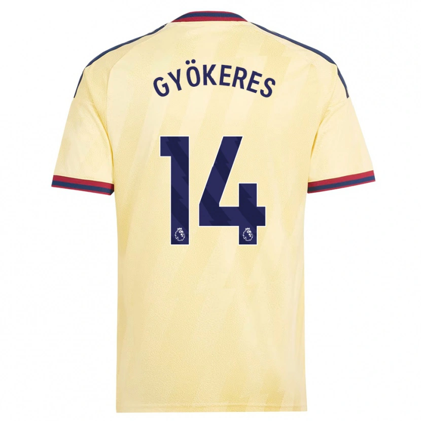 Danxen Mujer Camiseta Viktor Gyökeres #14 Amarilloclaro Azulmedianoche Equipación Tercera 2026/27 La Camisa México