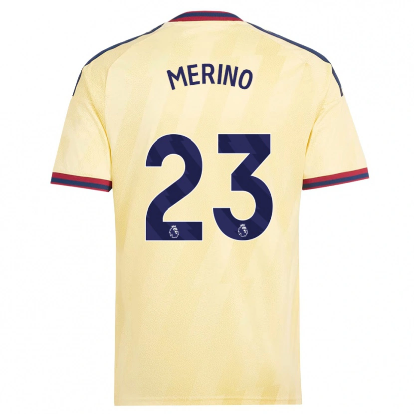 Danxen Mujer Camiseta Mikel Merino #23 Amarilloclaro Azulmedianoche Equipación Tercera 2026/27 La Camisa México