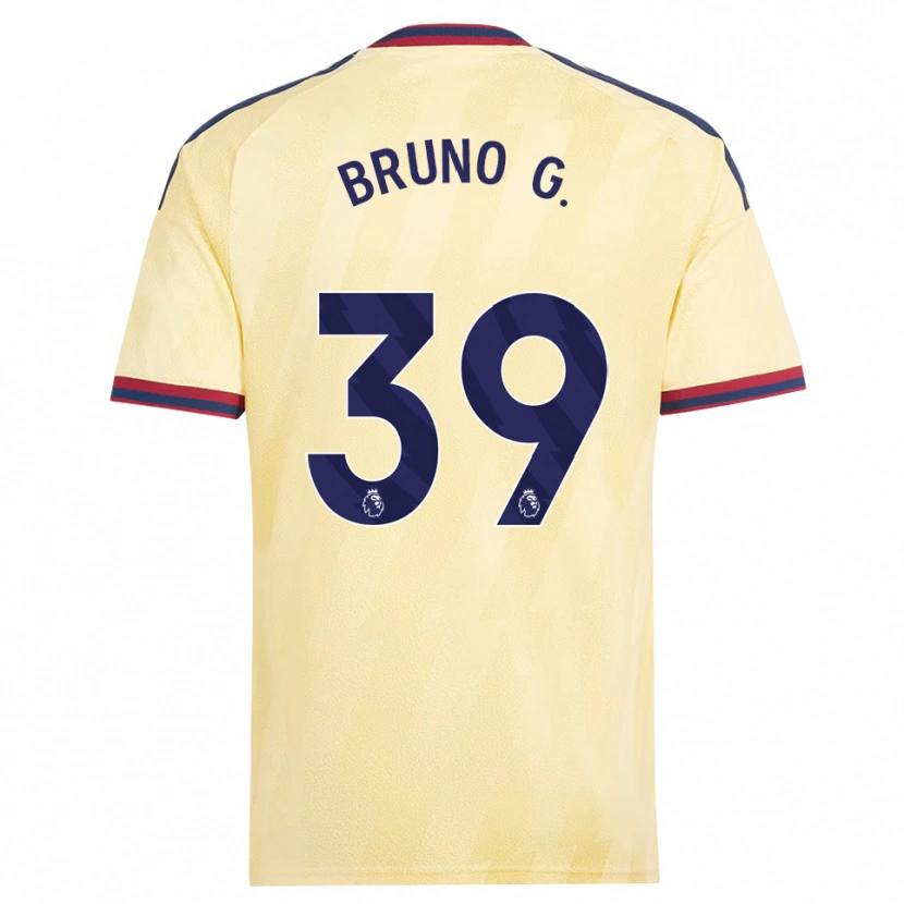 Danxen Mujer Camiseta Bruno Guimarães #39 Amarilloclaro Azulmedianoche Equipación Tercera 2026/27 La Camisa México