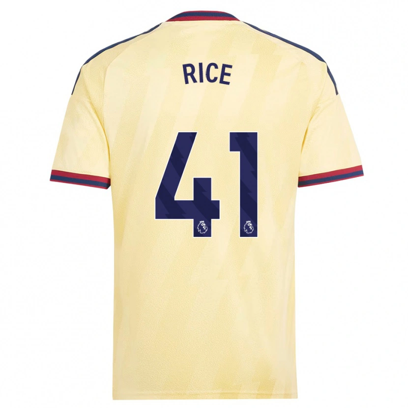 Danxen Mujer Camiseta Declan Rice #41 Amarilloclaro Azulmedianoche Equipación Tercera 2026/27 La Camisa México