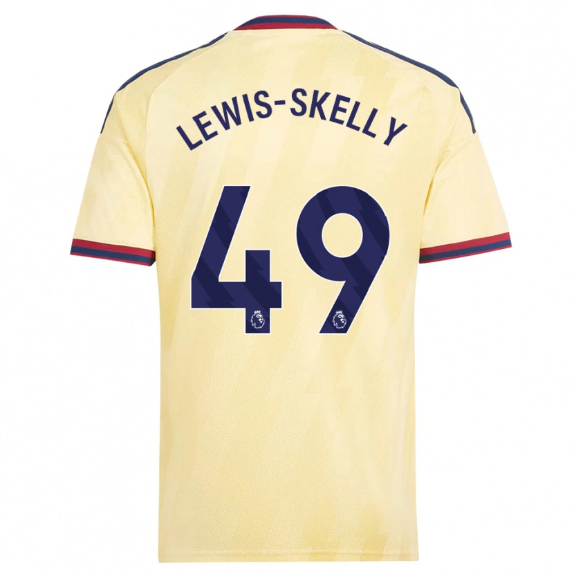 Danxen Mujer Camiseta Myles Lewis-Skelly #49 Amarilloclaro Azulmedianoche Equipación Tercera 2026/27 La Camisa México