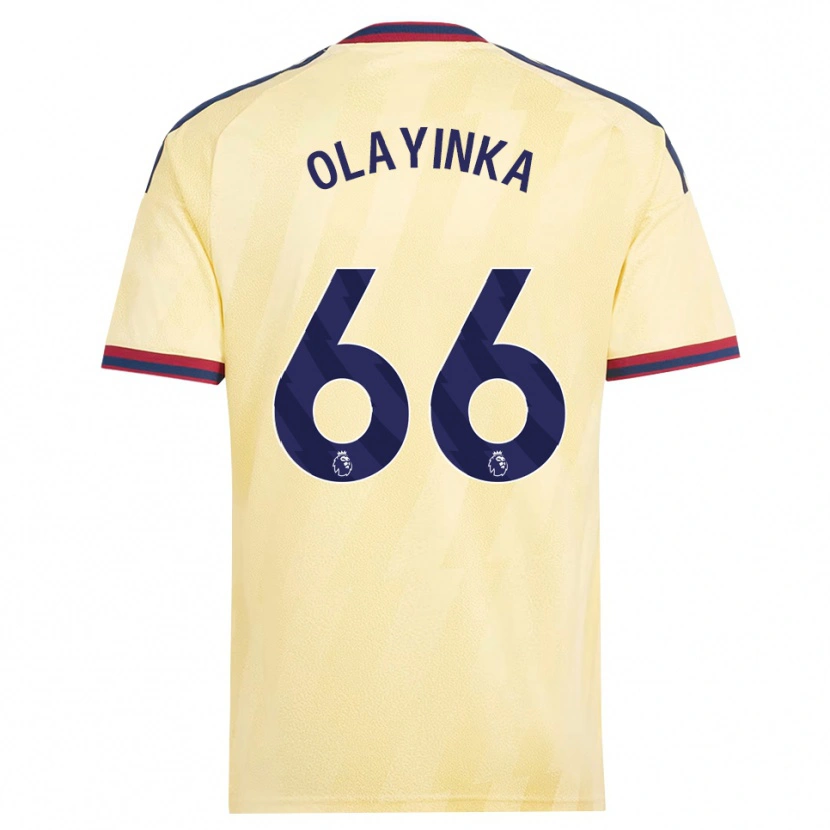 Danxen Mujer Camiseta James Olayinka #66 Amarilloclaro Azulmedianoche Equipación Tercera 2026/27 La Camisa México