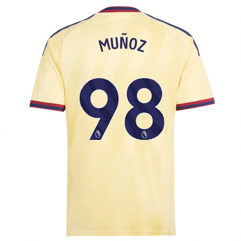 Danxen Mujer Camiseta Luis Muñoz #98 Amarilloclaro Azulmedianoche Equipación Tercera 2026/27 La Camisa México