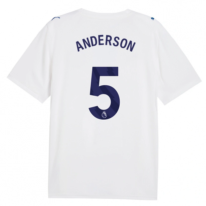 Danxen Mujer Camiseta Elliot Anderson #5 Azulmarino Blanco Equipación Tercera 2026/27 La Camisa México