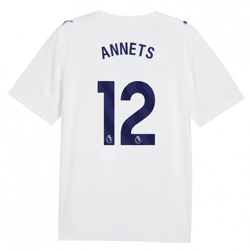 Danxen Mujer Camiseta Eve Annets #12 Azulmarino Blanco Equipación Tercera 2026/27 La Camisa México