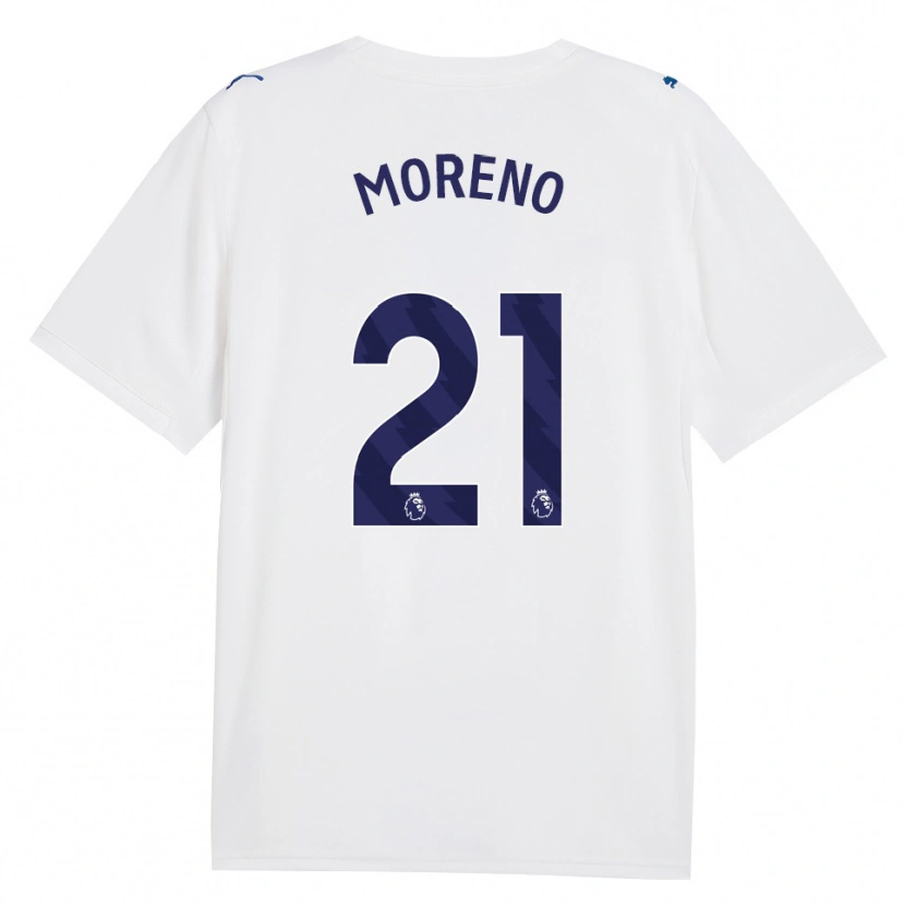 Danxen Mujer Camiseta Marlos Moreno #21 Azulmarino Blanco Equipación Tercera 2026/27 La Camisa México