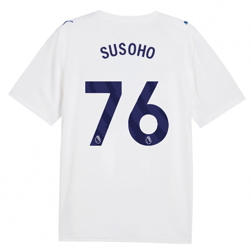 Danxen Mujer Camiseta Mahamadou Susoho #76 Azulmarino Blanco Equipación Tercera 2026/27 La Camisa México