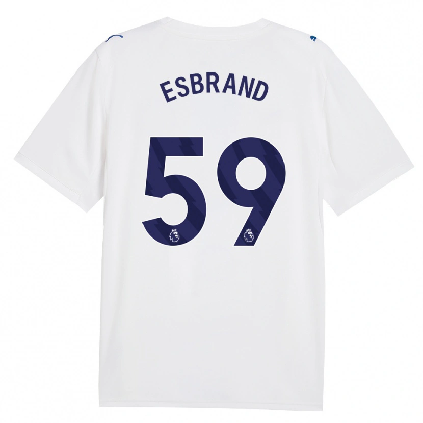 Danxen Mujer Camiseta Josh Wilson-Esbrand #59 Azulmarino Blanco Equipación Tercera 2026/27 La Camisa México