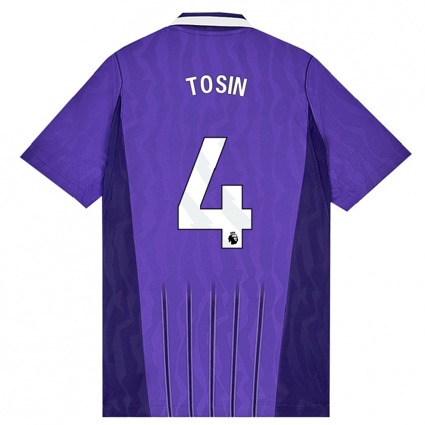 Danxen Mujer Camiseta Tosin Adarabioyo #4 Púrpura Blanco Equipación Tercera 2026/27 La Camisa México
