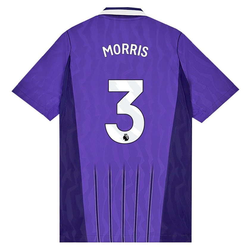 Danxen Mujer Camiseta Ella Morris #3 Púrpura Blanco Equipación Tercera 2026/27 La Camisa México