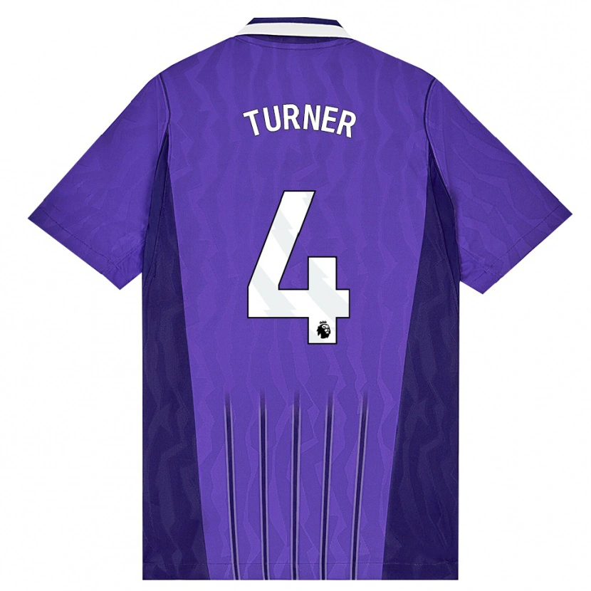 Danxen Mujer Camiseta Amy Turner #4 Púrpura Blanco Equipación Tercera 2026/27 La Camisa México