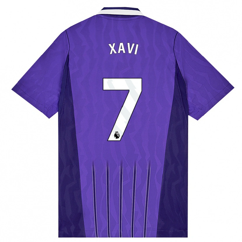 Danxen Mujer Camiseta Xavi Simons #7 Púrpura Blanco Equipación Tercera 2026/27 La Camisa México