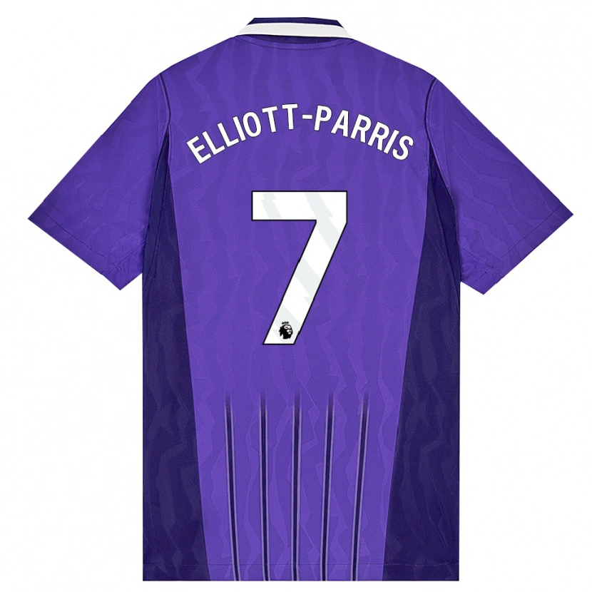 Danxen Mujer Camiseta Reiss Elliott-Parris #7 Púrpura Blanco Equipación Tercera 2026/27 La Camisa México