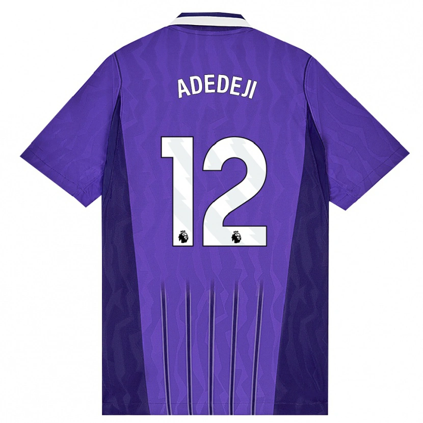 Danxen Mujer Camiseta Maxwell Adedeji #12 Púrpura Blanco Equipación Tercera 2026/27 La Camisa México