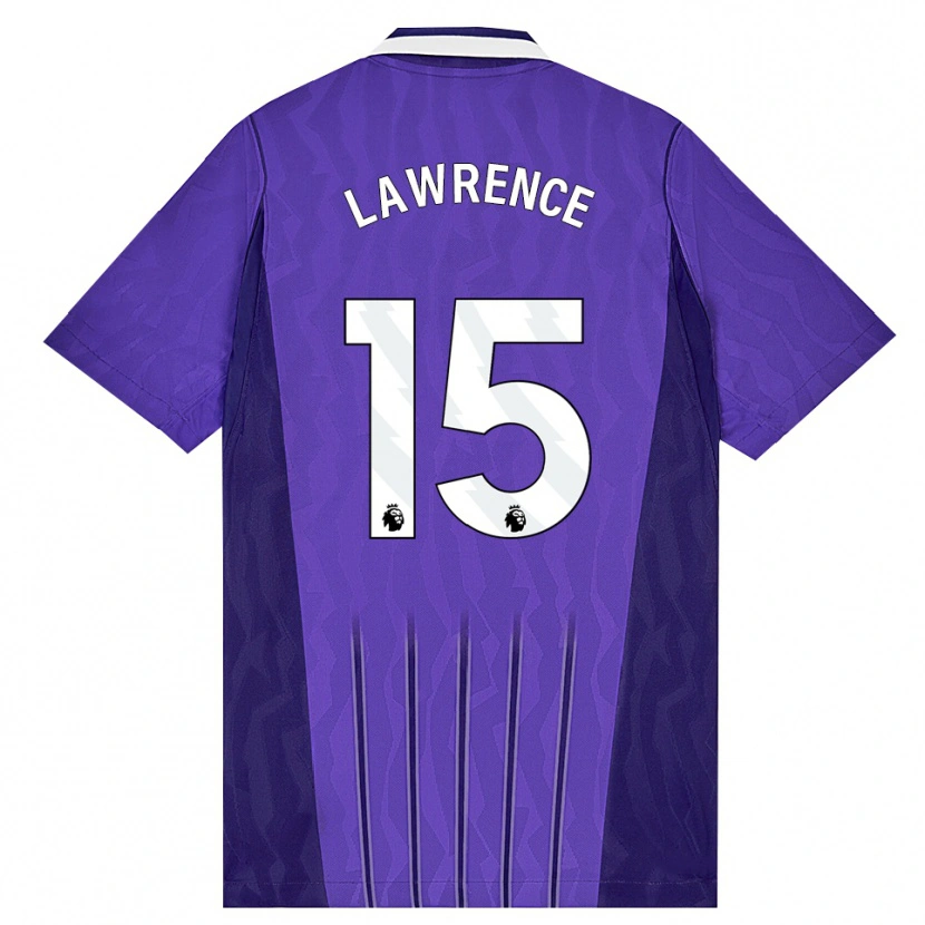 Danxen Mujer Camiseta Donte Lawrence #15 Púrpura Blanco Equipación Tercera 2026/27 La Camisa México
