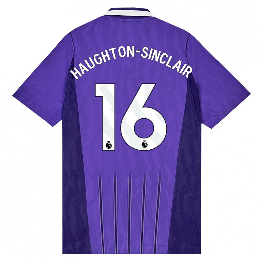 Danxen Mujer Camiseta Ashiah Haughton-Sinclair #16 Púrpura Blanco Equipación Tercera 2026/27 La Camisa México