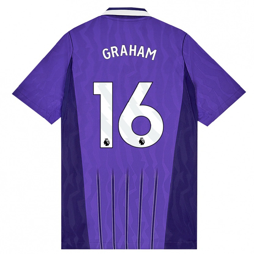 Danxen Mujer Camiseta Kit Graham #16 Púrpura Blanco Equipación Tercera 2026/27 La Camisa México