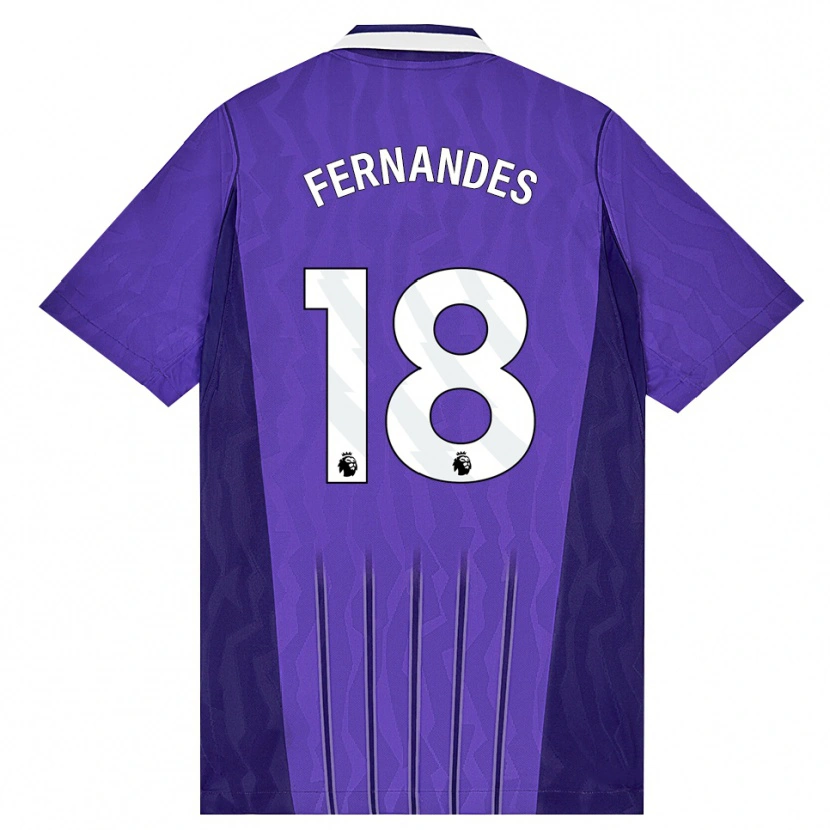 Danxen Mujer Camiseta Mateus Fernandes #18 Púrpura Blanco Equipación Tercera 2026/27 La Camisa México