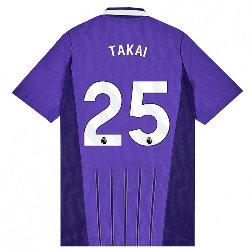 Danxen Mujer Camiseta Kota Takai #25 Púrpura Blanco Equipación Tercera 2026/27 La Camisa México