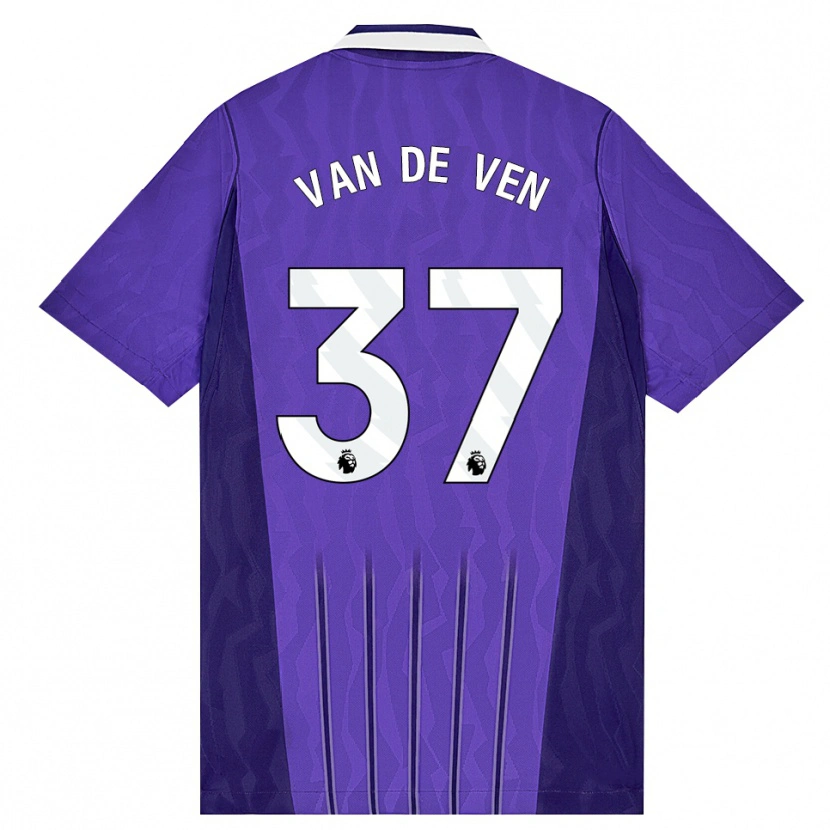 Danxen Mujer Camiseta Micky Van De Ven #37 Púrpura Blanco Equipación Tercera 2026/27 La Camisa México