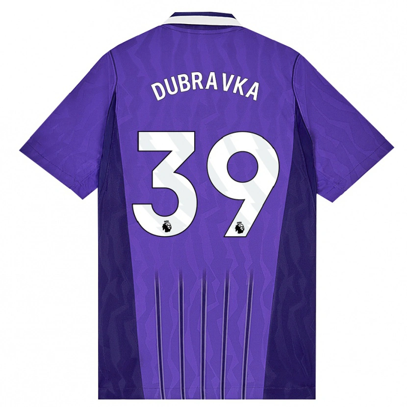 Danxen Mujer Camiseta Martin Dúbravka #39 Púrpura Blanco Equipación Tercera 2026/27 La Camisa México