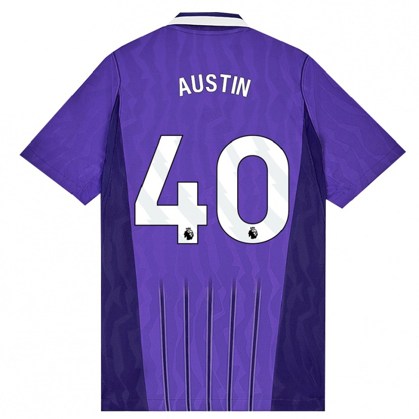 Danxen Mujer Camiseta Brandon Austin #40 Púrpura Blanco Equipación Tercera 2026/27 La Camisa México