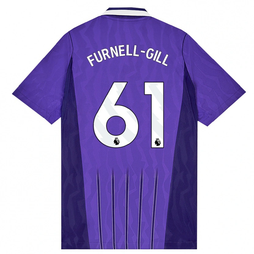 Danxen Mujer Camiseta Luca Furnell-Gill #61 Púrpura Blanco Equipación Tercera 2026/27 La Camisa México