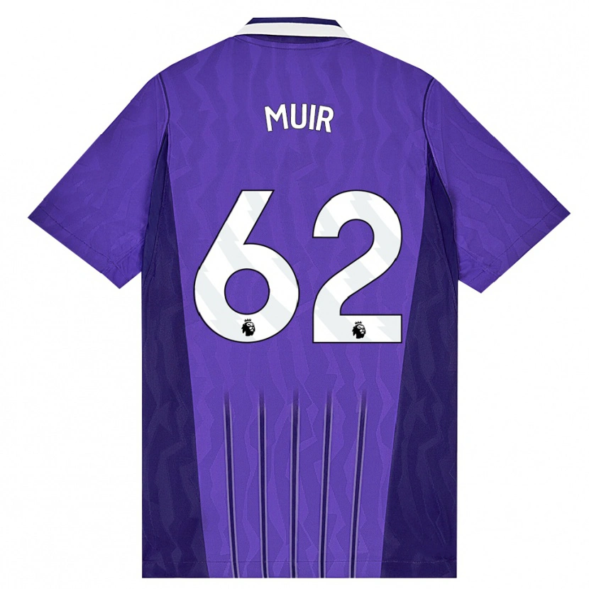 Danxen Mujer Camiseta Marqes Muir #62 Púrpura Blanco Equipación Tercera 2026/27 La Camisa México