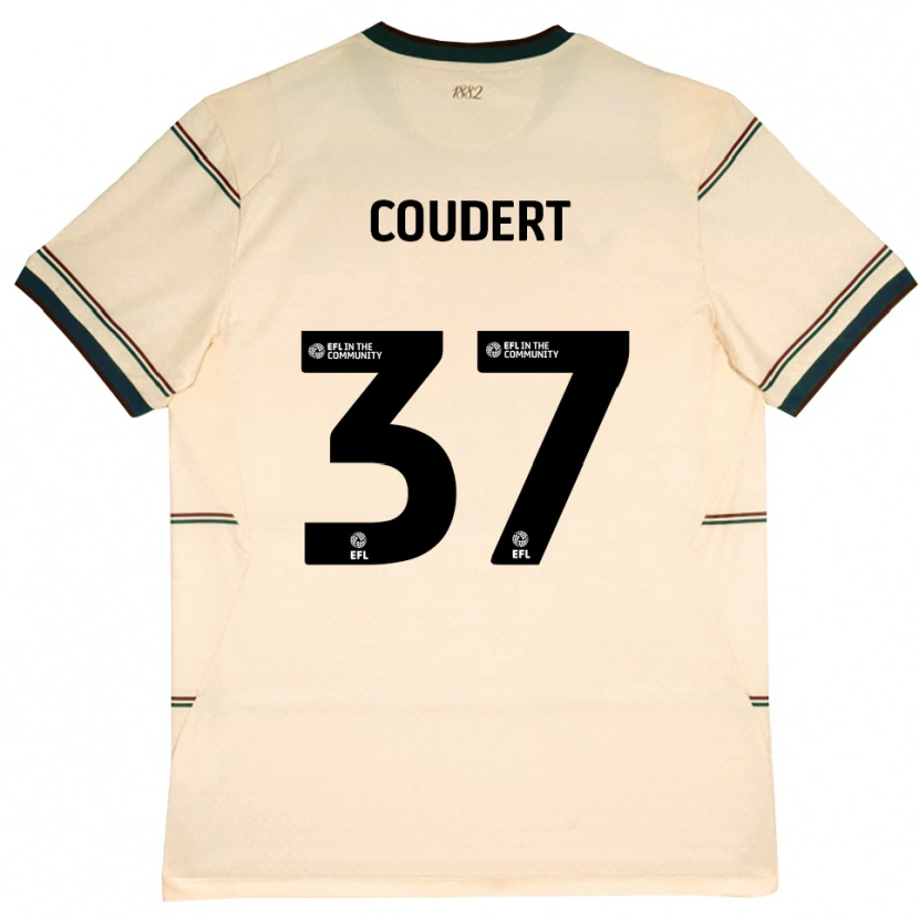 Danxen Mujer Camiseta Grégoire Coudert #37 Beige Borgoña 2ª Equipación 2026/27 La Camisa México