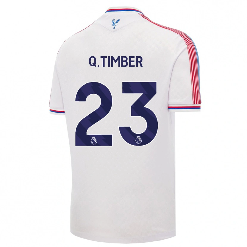 Danxen Mujer Camiseta Quinten Timber #23 Blanco Rojo Azul 1ª Equipación 2026/27 La Camisa México