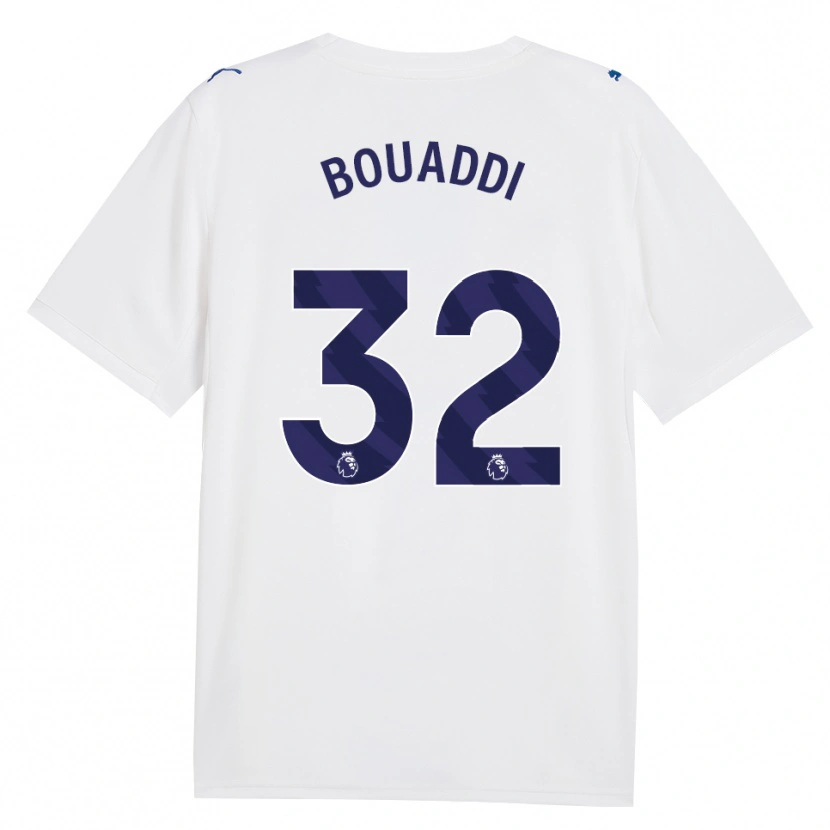 Danxen Mujer Camiseta Ayyoub Bouaddi #32 Azulmarino Blanco Equipación Tercera 2026/27 La Camisa México