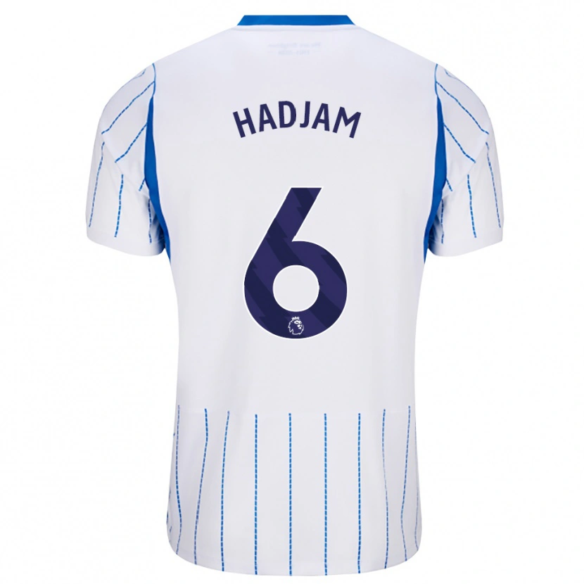 Danxen Mujer Camiseta Jaouen Hadjam #6 Azuldodger Blanco 2ª Equipación 2026/27 La Camisa México