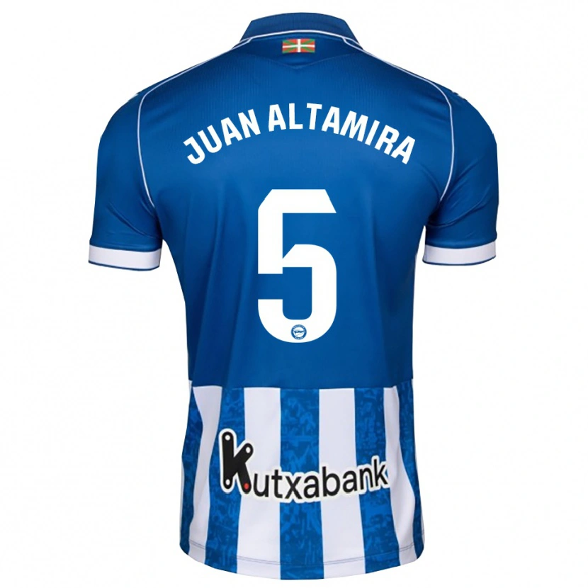 Danxen Niño Camiseta Ines Juan Altamira #5 Azul Blanco Negro 1ª Equipación 2026/27 La Camisa México