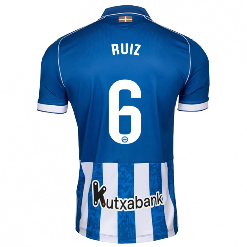 Danxen Niño Camiseta Markel Ruiz #6 Azul Blanco Negro 1ª Equipación 2026/27 La Camisa México