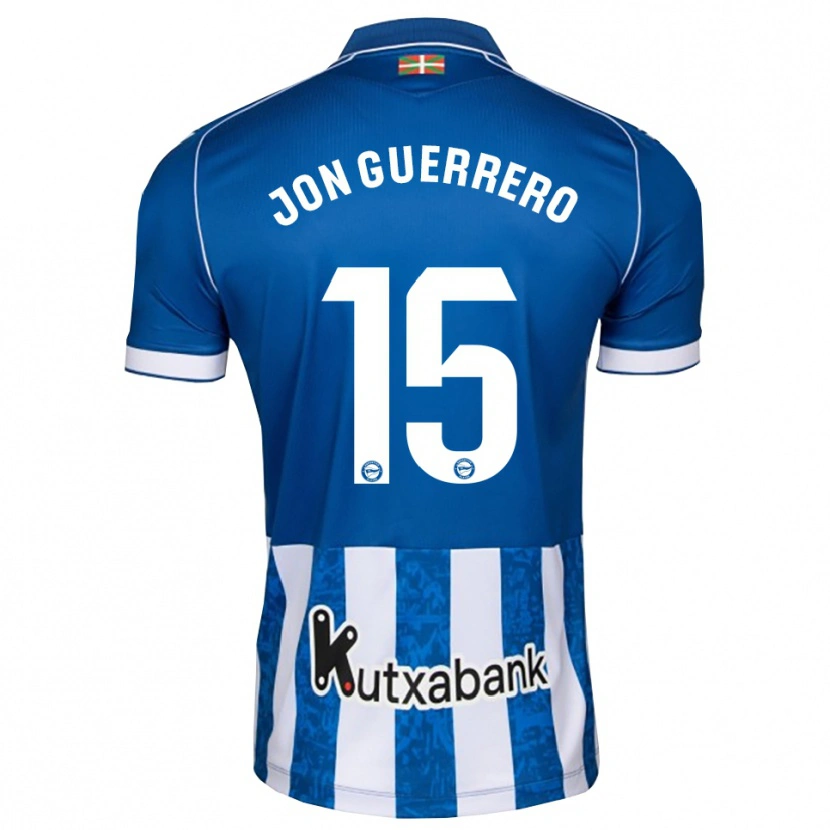 Danxen Niño Camiseta Julen Jon Guerrero #15 Azul Blanco Negro 1ª Equipación 2026/27 La Camisa México