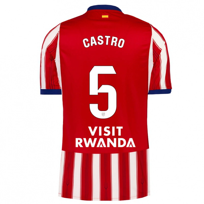 Danxen Niño Camiseta Oscar Castro #5 Azul Real Rojo Blanco 1ª Equipación 2026/27 La Camisa México