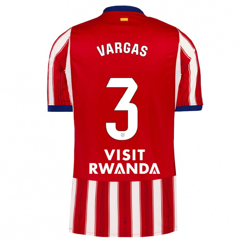 Danxen Niño Camiseta Obed Vargas #3 Azul Real Rojo Blanco 1ª Equipación 2026/27 La Camisa México