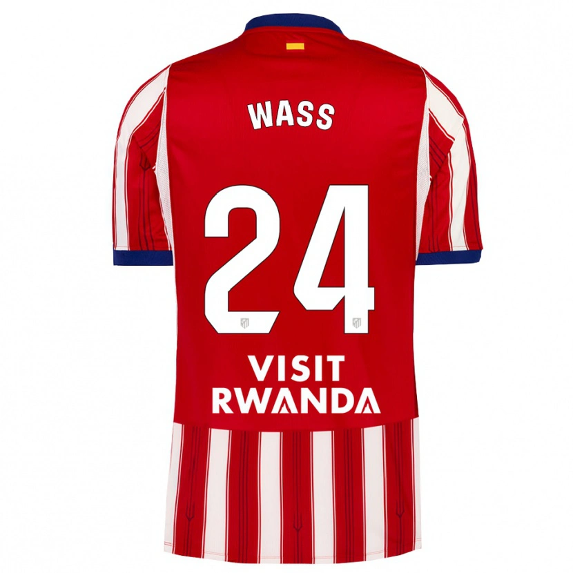 Danxen Niño Camiseta Daniel Wass #24 Azul Real Rojo Blanco 1ª Equipación 2026/27 La Camisa México