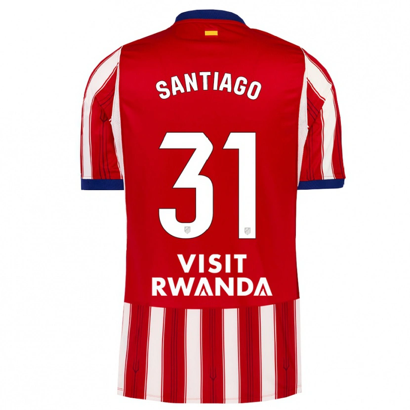 Danxen Niño Camiseta Abraham Santiago #31 Azul Real Rojo Blanco 1ª Equipación 2026/27 La Camisa México
