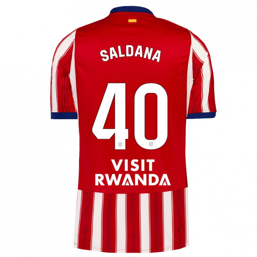 Danxen Niño Camiseta Jose Saldana #40 Azul Real Rojo Blanco 1ª Equipación 2026/27 La Camisa México