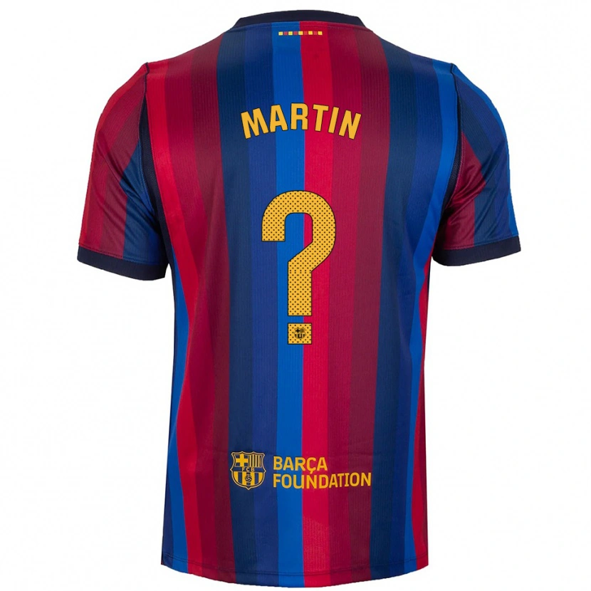 Danxen Niño Camiseta Antonio Martin #0 Azul Real Rojo Amarillo 1ª Equipación 2026/27 La Camisa México