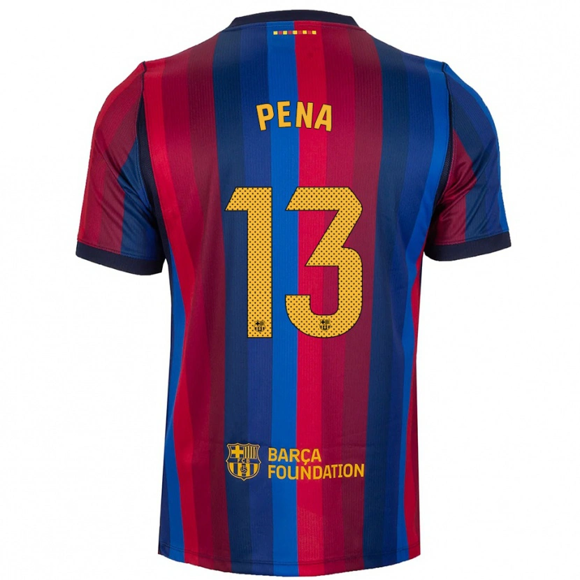 Danxen Niño Camiseta Inaki Pena #13 Azul Real Rojo Amarillo 1ª Equipación 2026/27 La Camisa México