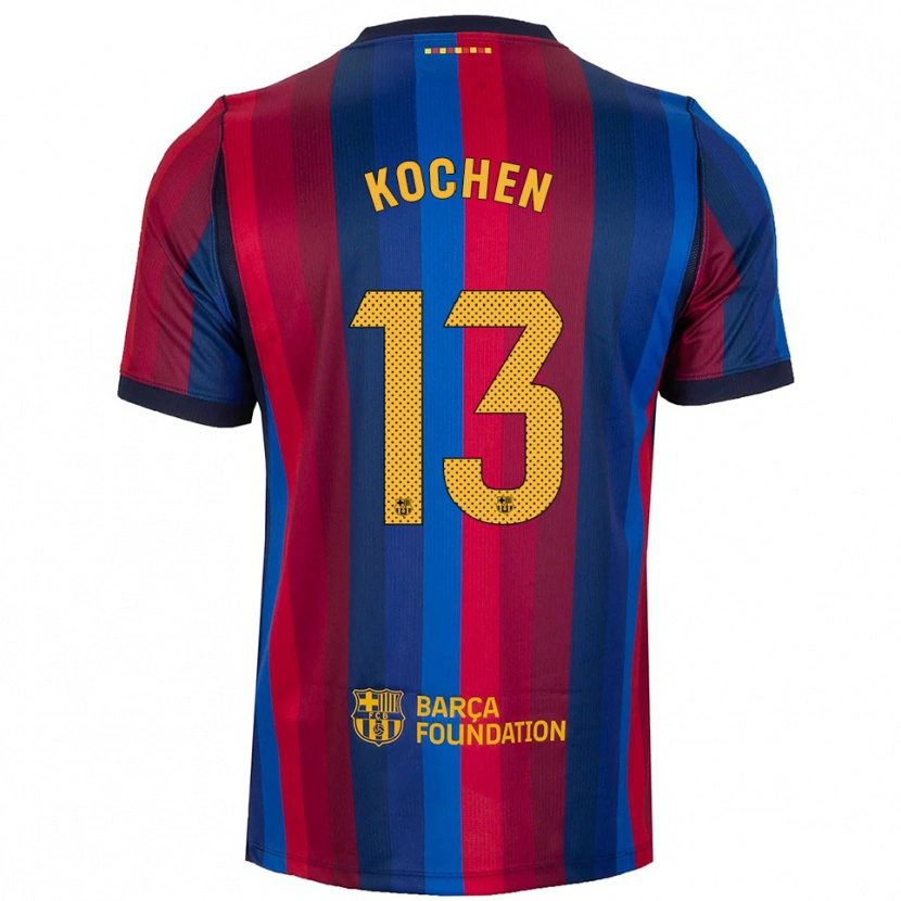 Danxen Niño Camiseta Diego Kochen #13 Azul Real Rojo Amarillo 1ª Equipación 2026/27 La Camisa México