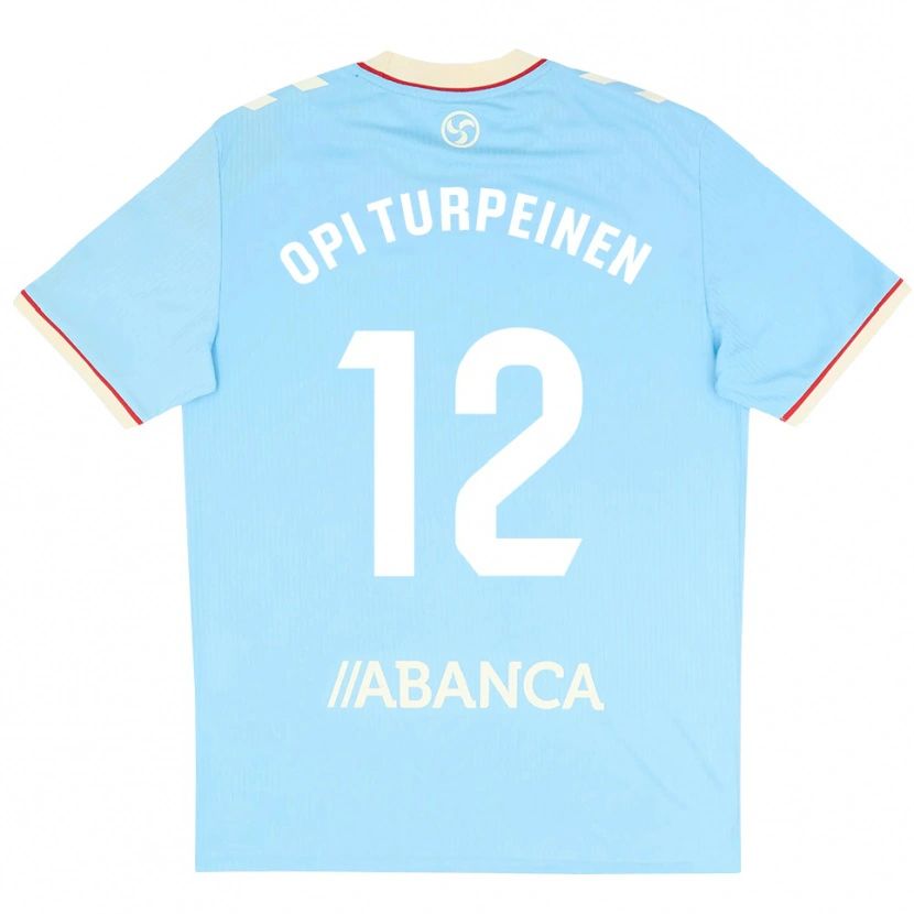 Danxen Niño Camiseta Aslak Opi Turpeinen #12 Azul Cielo Blanco Rojo 1ª Equipación 2026/27 La Camisa México