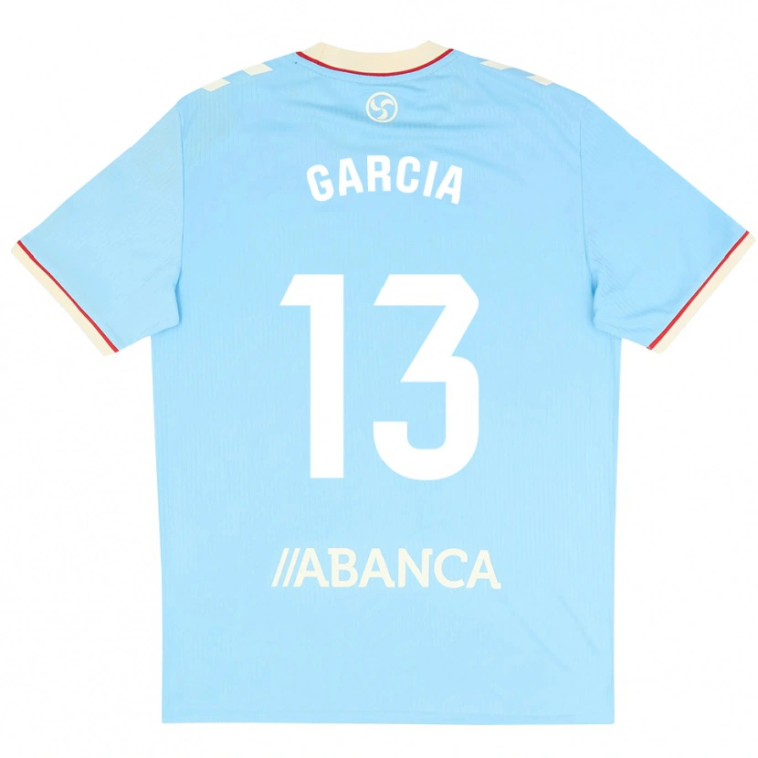 Danxen Niño Camiseta Raul Garcia #13 Azul Cielo Blanco Rojo 1ª Equipación 2026/27 La Camisa México
