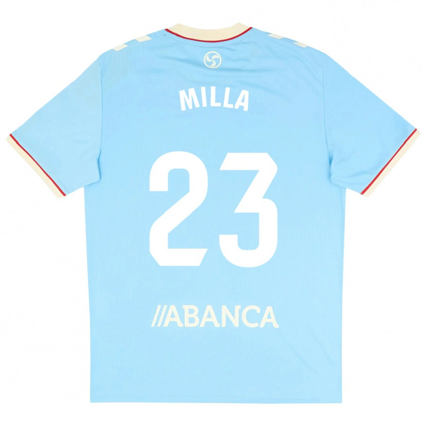 Danxen Niño Camiseta Germain Milla #23 Azul Cielo Blanco Rojo 1ª Equipación 2026/27 La Camisa México